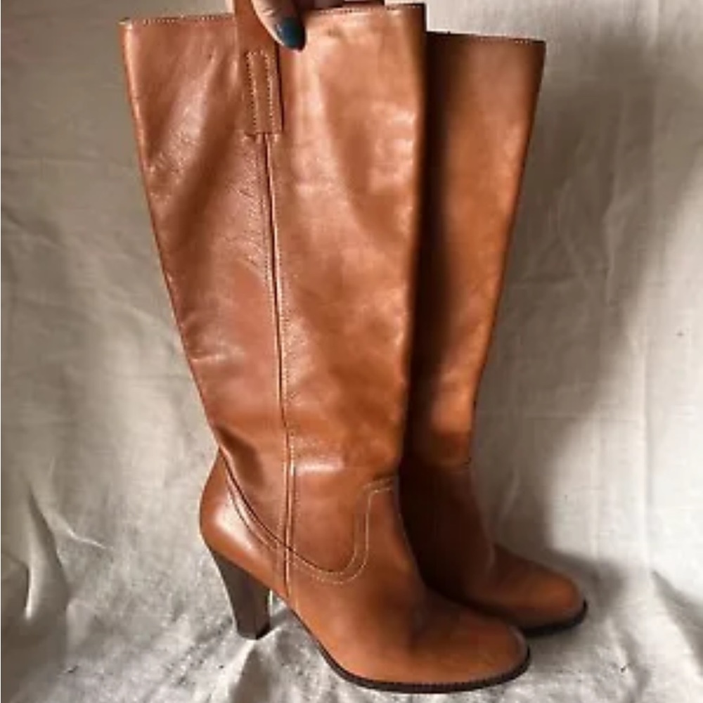 Leather Knee high boots Circa & David size 8.5 M